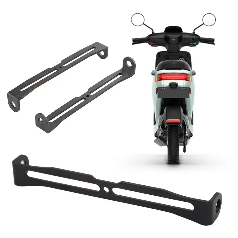 Black Electric Bike Taillight Bracket Iron Easy Install Motorbike Rear Light Bracket Retrofitting Accessories