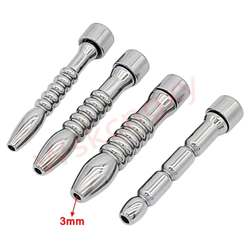 Male Chastity Device Cock Cage Stainless Steel Urethra Cathete Parts BDSM Penis Plug Dilator Sex Toys for Men Chastity Belt view 2