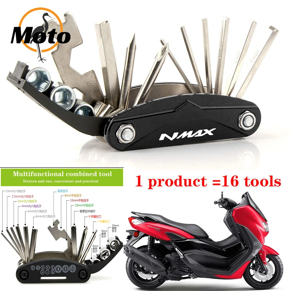 For YAMAHA NMAX155 N MAX NMAX 155 125 NMAX125 High Quality Motorcycle Accessories CNC Aluminum Tool Repair Screwdriver Set