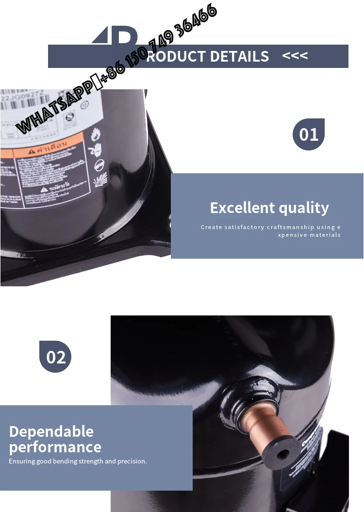 

7.5HP ZR81KC-TFD-422 Scroll Compressor Essential Part for Refrigeration &ZRD81KC-TFD-422