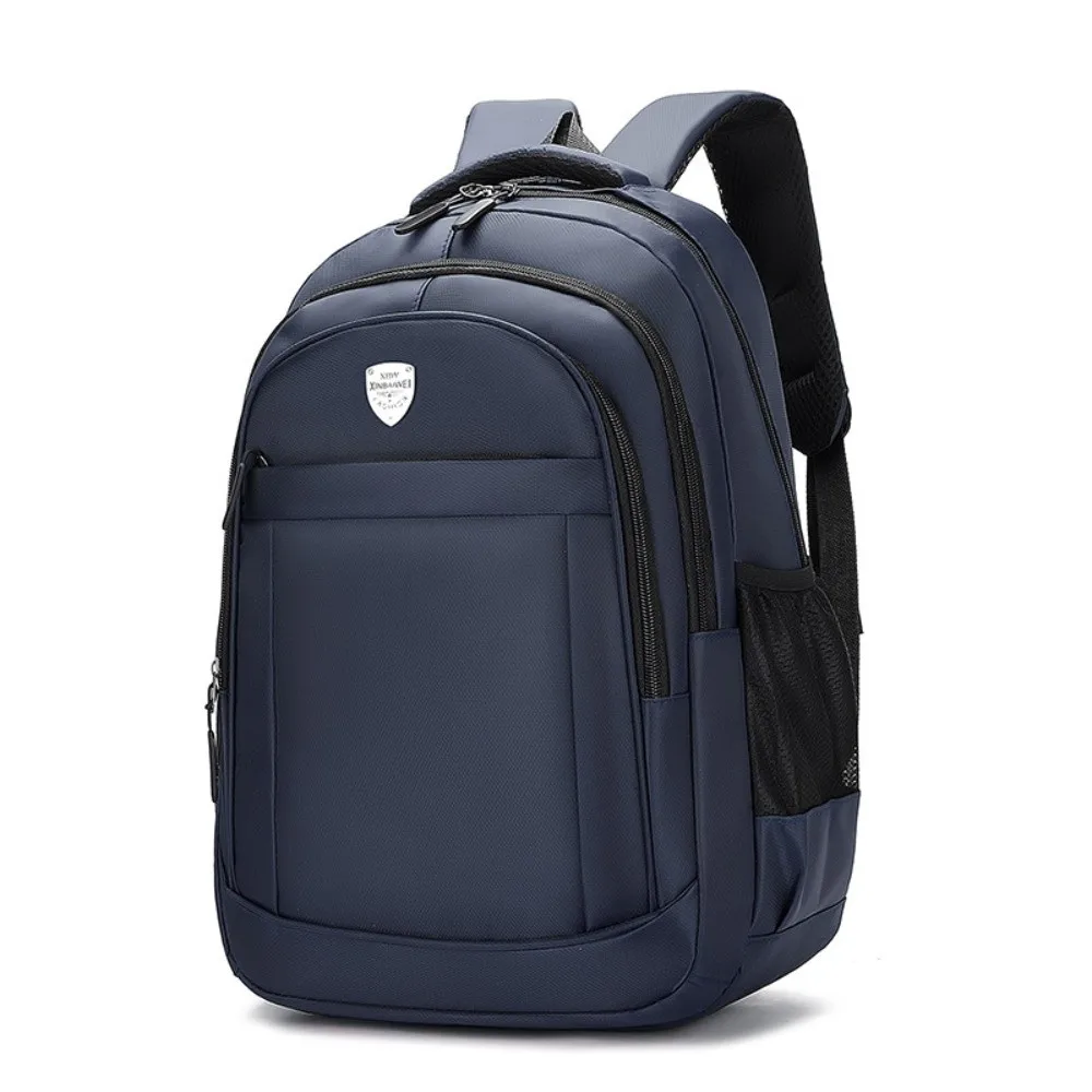 حقائب ظهر كبيرة مقاومة للماء للأعمال بلون سادة وسعة كبيرة حقيبة مدرسية للطلاب حقيبة كمبيوتر محمول مقاومة للاهتراء للرجال والنساء