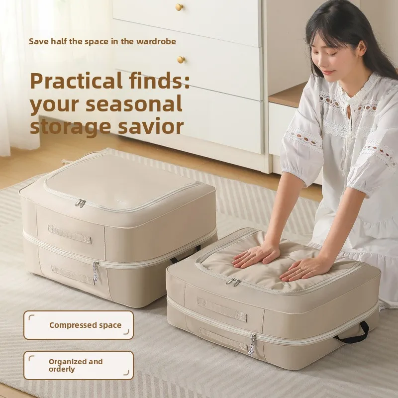 أكسفورد القماش ضغط حقيبة التخزين أسفل لحاف الحرير المنزلية التشطيب حقيبة سعة كبيرة عنبر تخزين الغبار #2