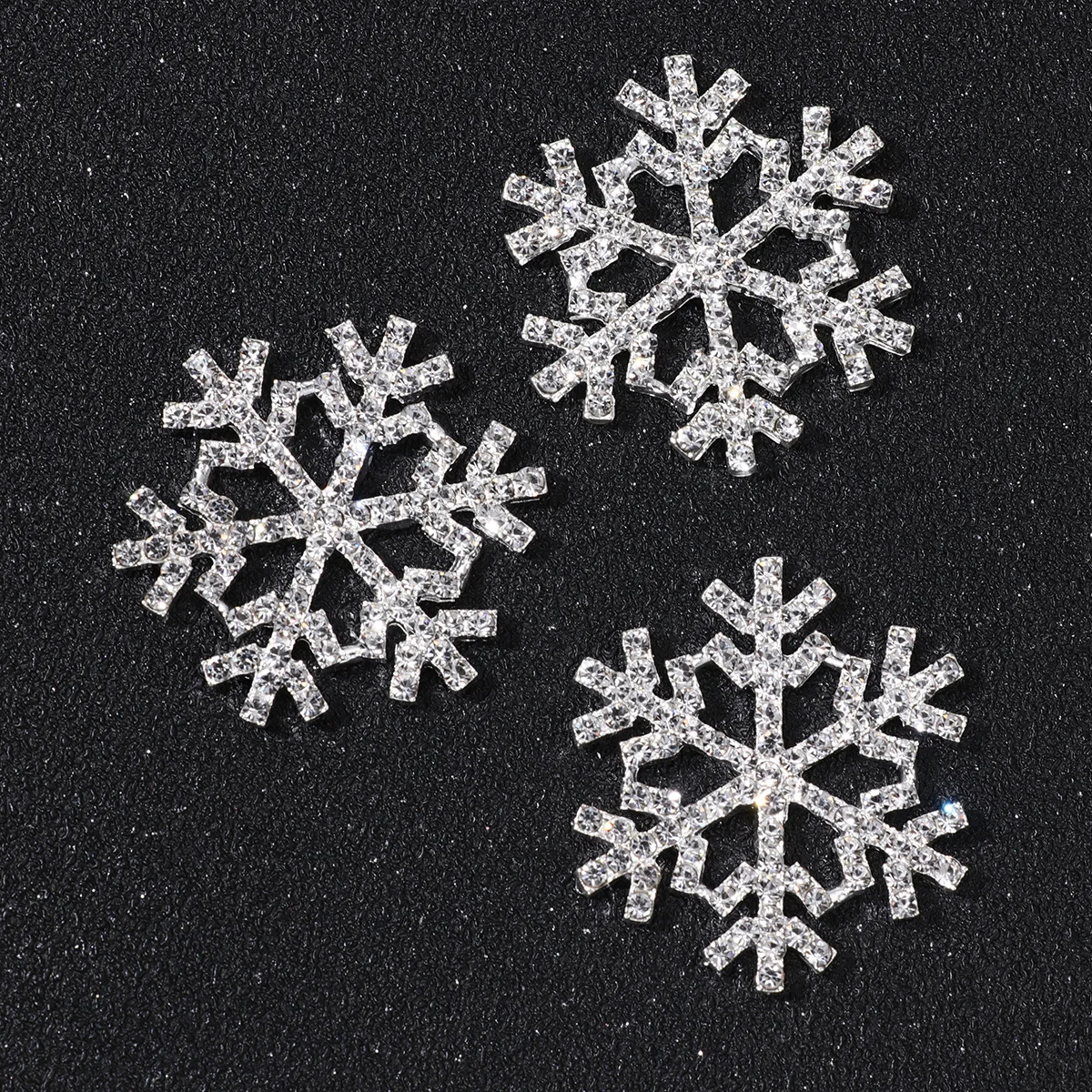 

5pcs Snowflake Shoe Decoration Exquisite Rhinestone Patch For Women Diy Shoes Accessories Silver Jewelry Craft Kit