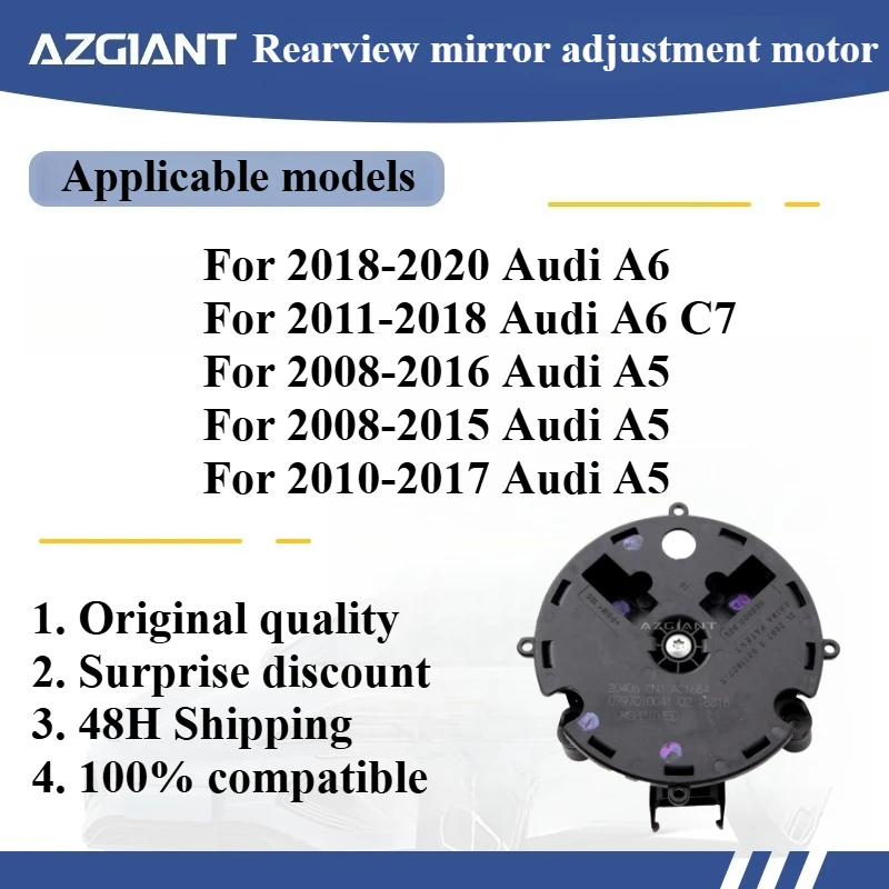 

Azgiant Car rearview mirror lens glass adjustment motor module for 2011-2018 Audi A6 C7/A5 2008-2016/A6 2018-2020 Original parts