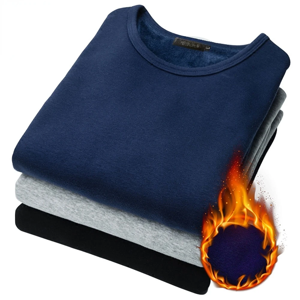 2024 jesienno-zimowa męska koszulka termiczna z miękkiego aksamitu gruby długi rękaw T-Shirt męski czarny biały Slim Fit 5XL Tshirt Homme