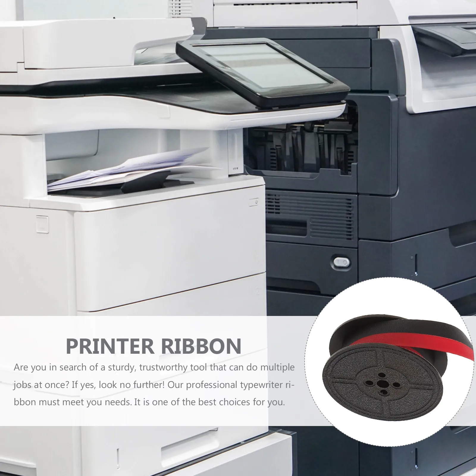 

Black and Red Universal Typewriter Ribbon for and Similar Models High-Strength Nylon Tape Base Clear Crisp Printing