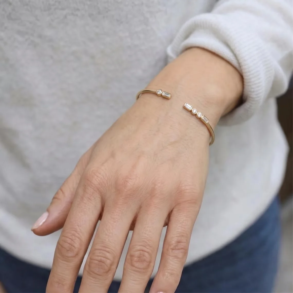 Personalized Morse Code Bracelet Custom Two Initial Cuff Stainless Steel Zircon Minimalist Secret Message Christmas Gift For Her