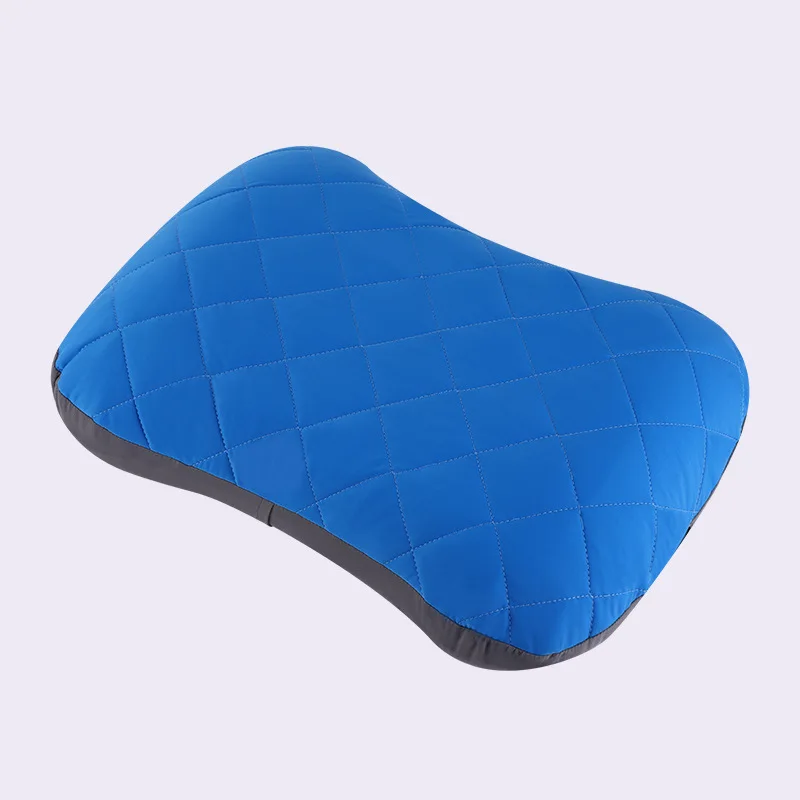 Portable Polyseter Cotton TPU Inflatable Camping Pillow Mini Travel Camp Air Pillows For Airplane Car Bed Sleeping Rest Relaxing