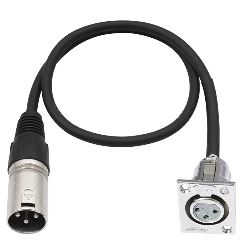 【Горячие товары】D-типа XLR «мама-папа» кабеля «мама-папа» 2-упаковка сквозного разъема для премиум-класса сценической коробки, патч-панели, крепления на панели