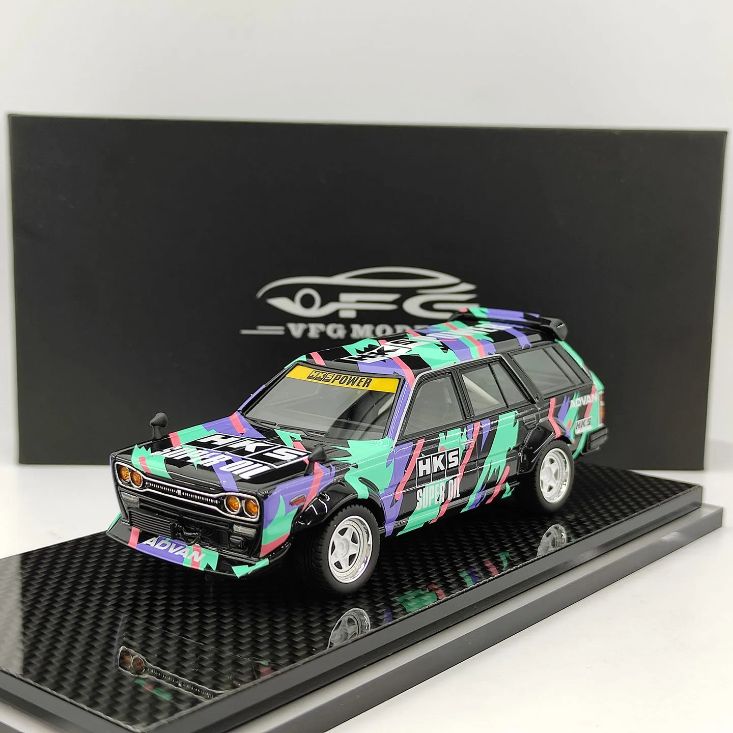 Modelo de Auto de Resina VFG Escala 1:43 DATSUN Bluebird Datsun 510 BRE