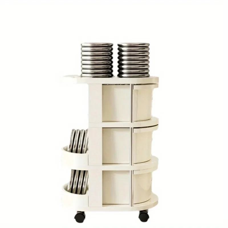 office storage cabinet, snack rack, handcart storage cabinet, large capacity household multi-layer floor