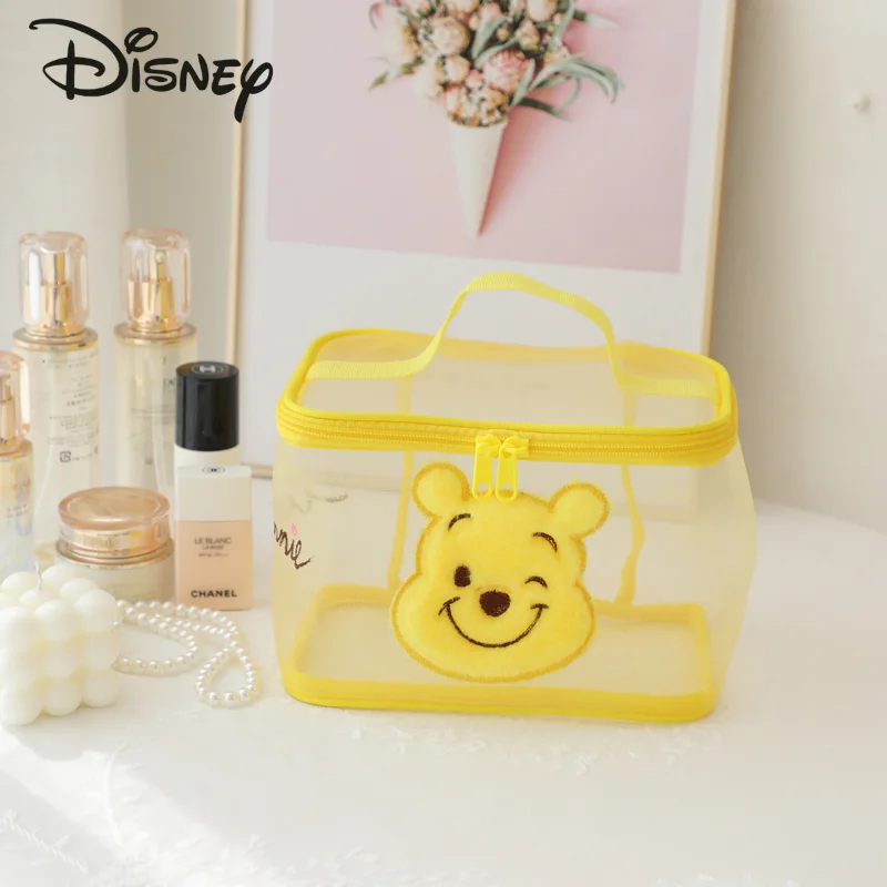 Disney New Portable Makeup Bag Fashion High Quality Business Travel Wash Bag Cartoon Large Capacity Multifunctional Storage Bag