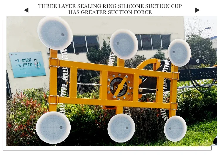 YG Customized Delivery New China 600KG 800KG1000KG Glass Suction Cup Manipulator Electric Glass Installation Robot Remote Contro