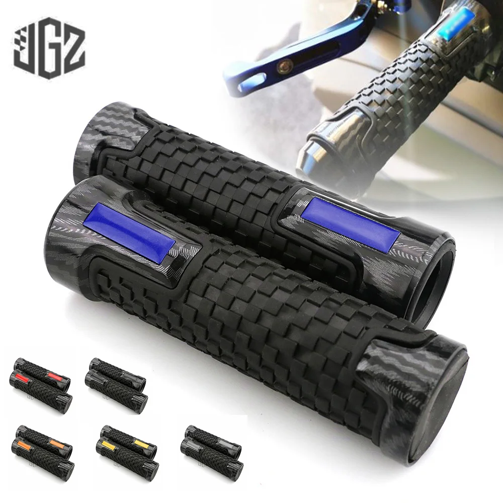 Pair Motorcycle Rubber Carbon Plastic Hand Grips Handgrips Handlebar Grips Accessories for Yamaha YZF R1 R3 R15 R25 R125 R6 R15M