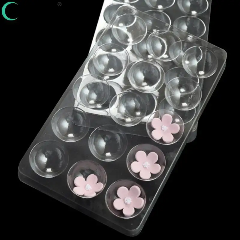 2pcs/set 15 Holes Cake Decorating Tools Cake Fondant Sugar Flower Drying Rack Petal Shaping Tray Transparent Plastic Mould