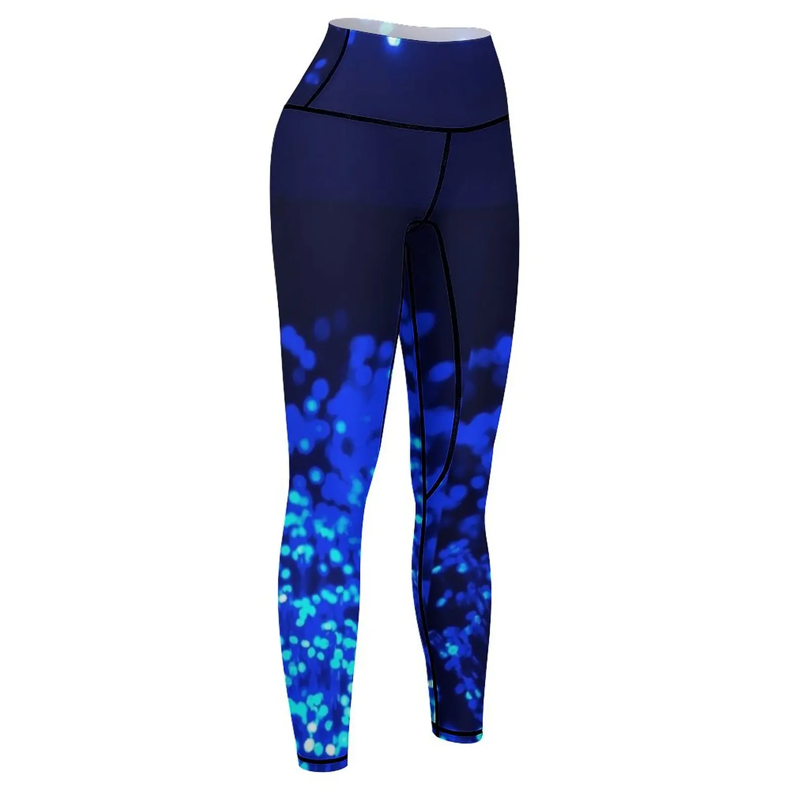 Fiber Optic Blue Leggings Legging sexy woman trousers Womens Leggings