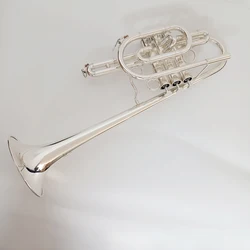 JYTR - E170 Marching Trumpet B key Silver plate Excellent quality and good sound with case mouthpieces