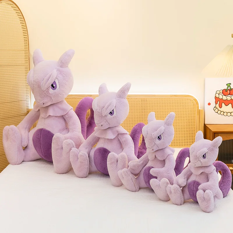 Pokemon Mewtwo Mew Plush Toys Pokémon Anime Plushie Dolls 32-80cm Kawaii Cartoon Soft Pillow Stuffed Birthday Gifts for Children