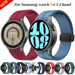 Correa de bucle magnético para Samsung Galaxy watch 7, 6, 5, 4, 40mm, 44mm Pro, 45mm, pulsera deportiva, Banda Clásica de 47mm y 43mm