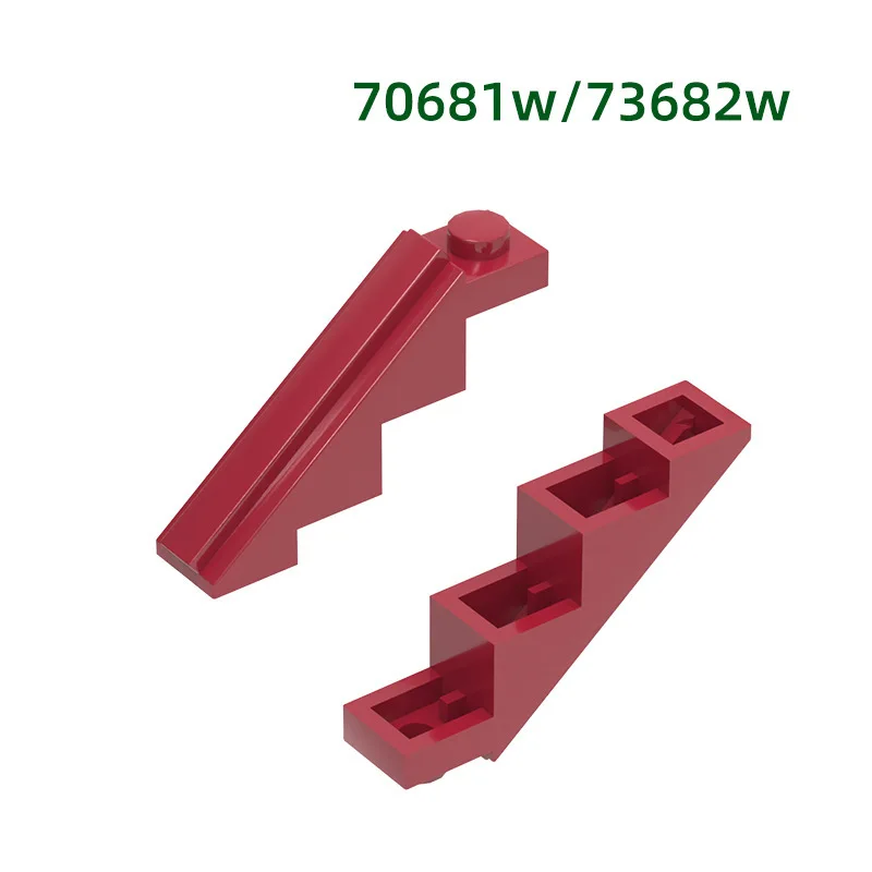 MOC 10PCS 70681W HouseปราสาทRidge Building Blocksชุด 73682W High-Techหลังคาประกอบอิฐอนุภาคไอเดียของเล่นเด็กของขวัญ