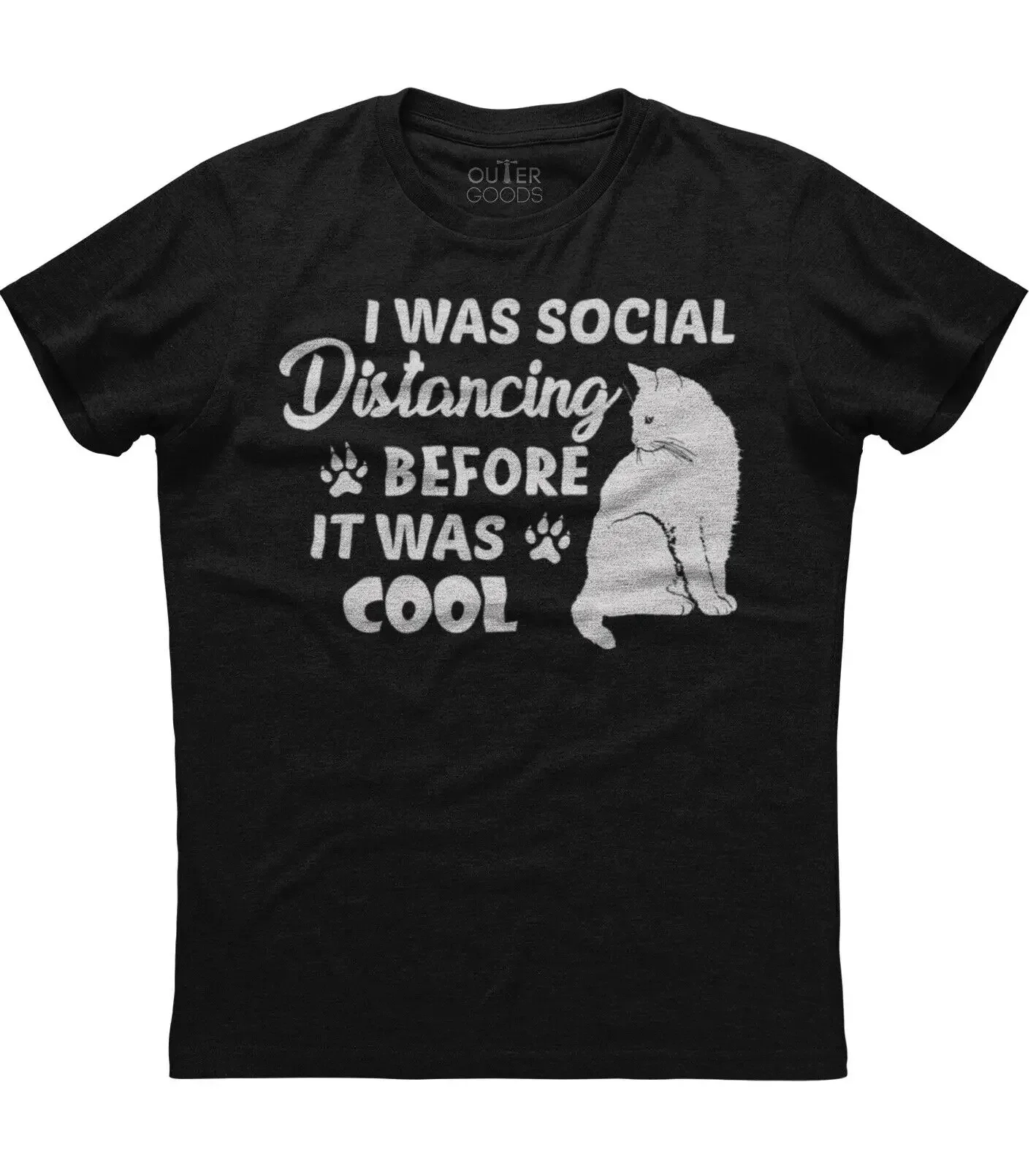 I Was Social Distancing Before It Was Cool. Funny Phrase T-Shirt. Summer Cotton O-Neck Short Sleeve Mens T Shirt New S-3XL