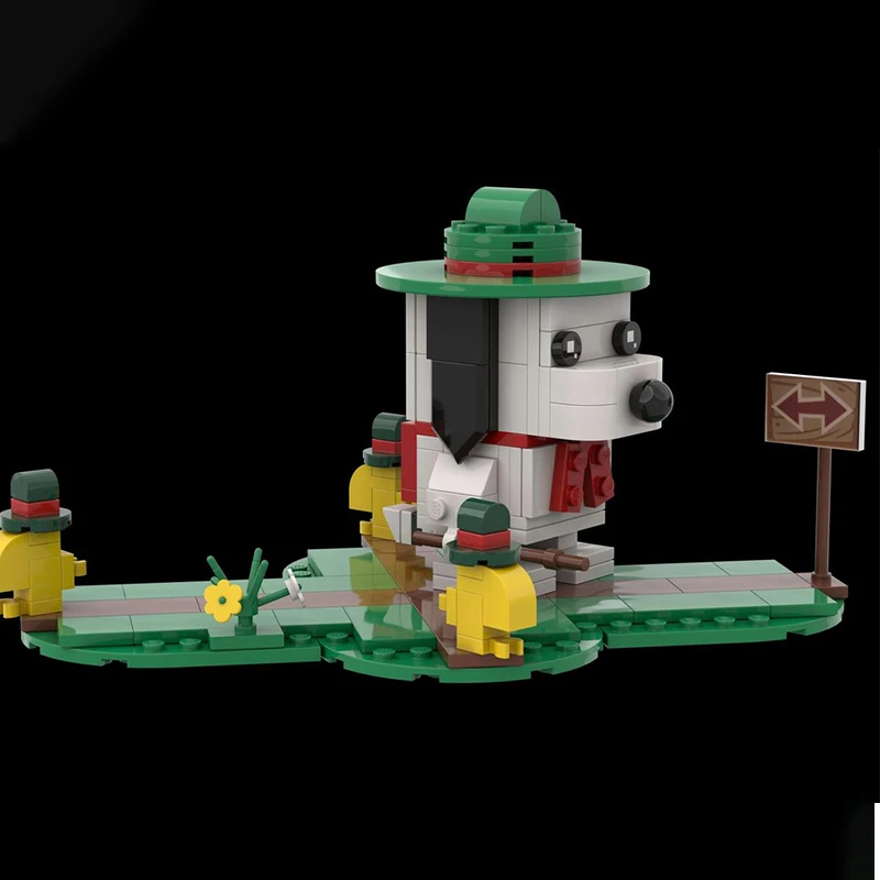 

158 шт. MOC воображающая собака походное издание Brickheadz строительный блок Рождественский подарок практический образовательный подарок идеально подходит для детей