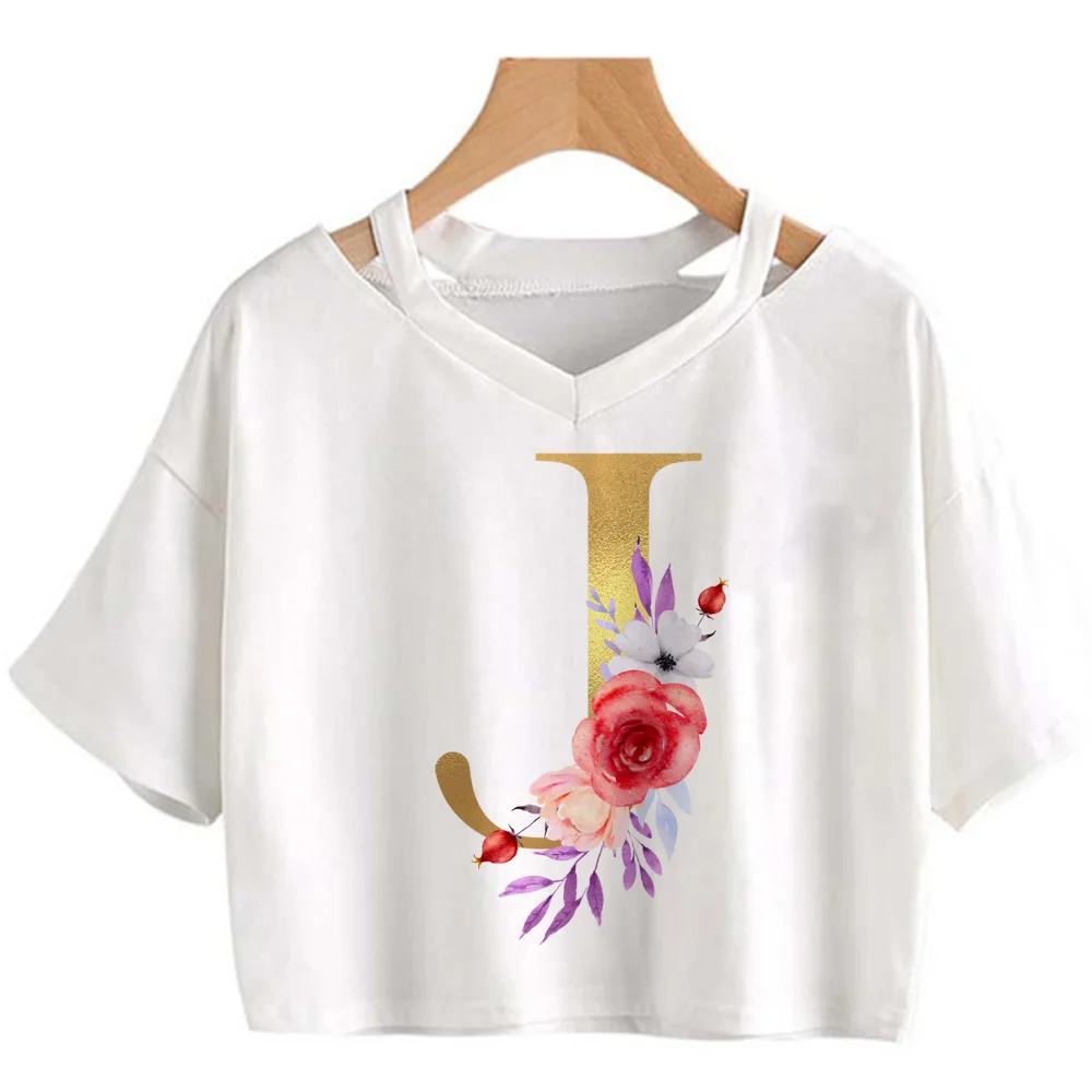 

Alphabet A-z t-shirts women summer top female y2k designer streetwear clothes