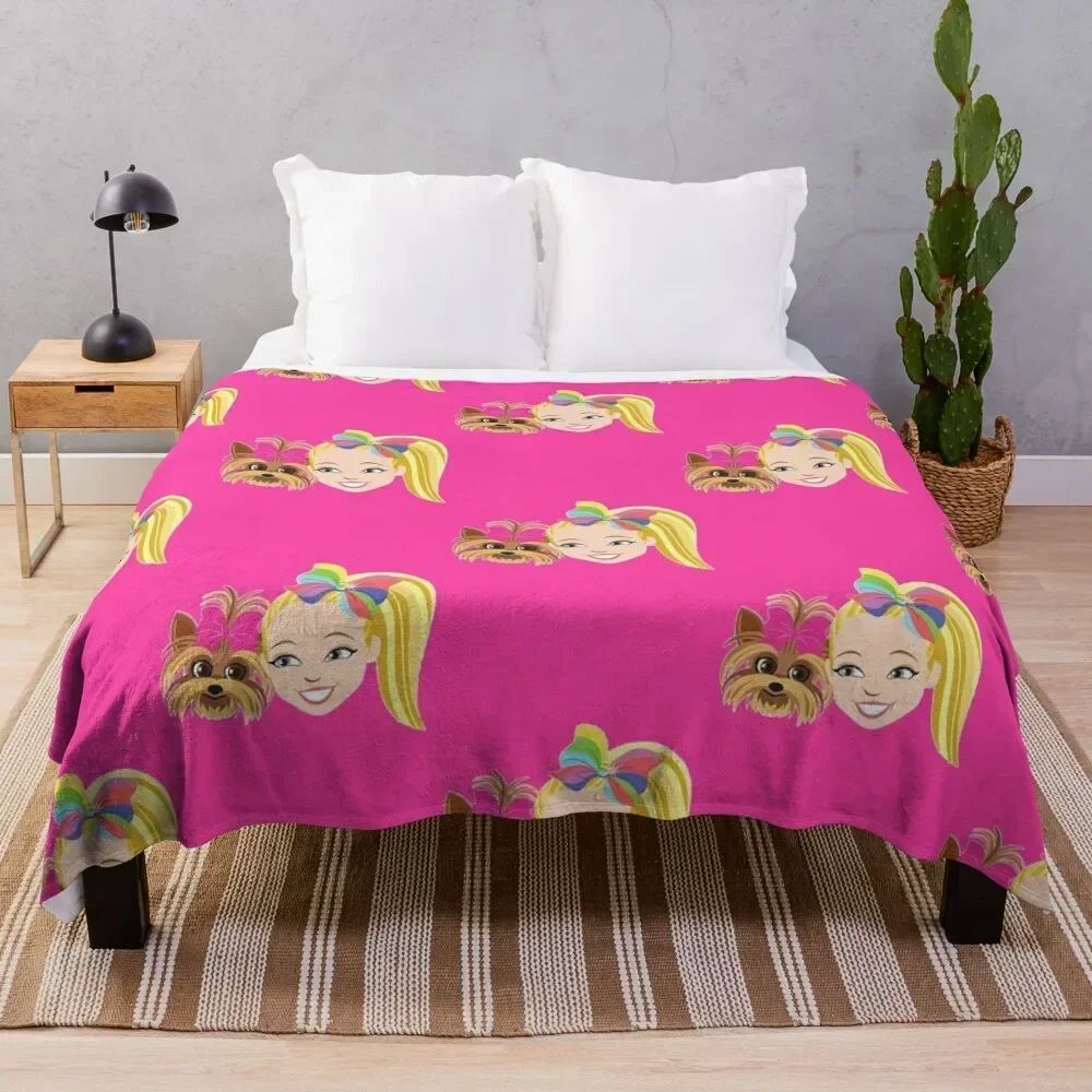 

JoJo Siwa Throw Blanket For Decorative Sofa Thermal Plaid on the sofa Bed covers Blankets