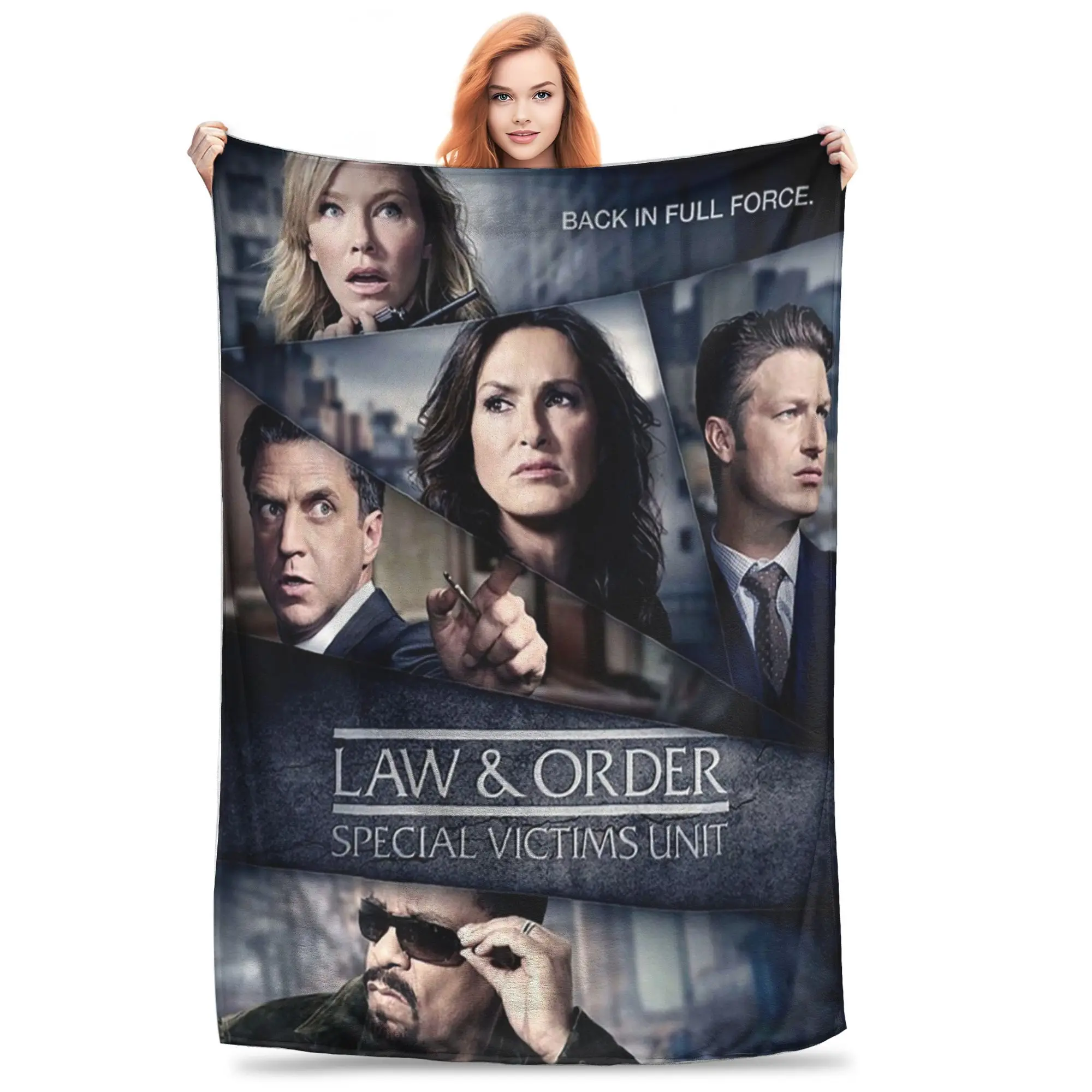 SVU Back in Full Force Blankets Soft Warm Flannel Throw Blanket Cover for Bed Living room Picnic Travel Home Sofa