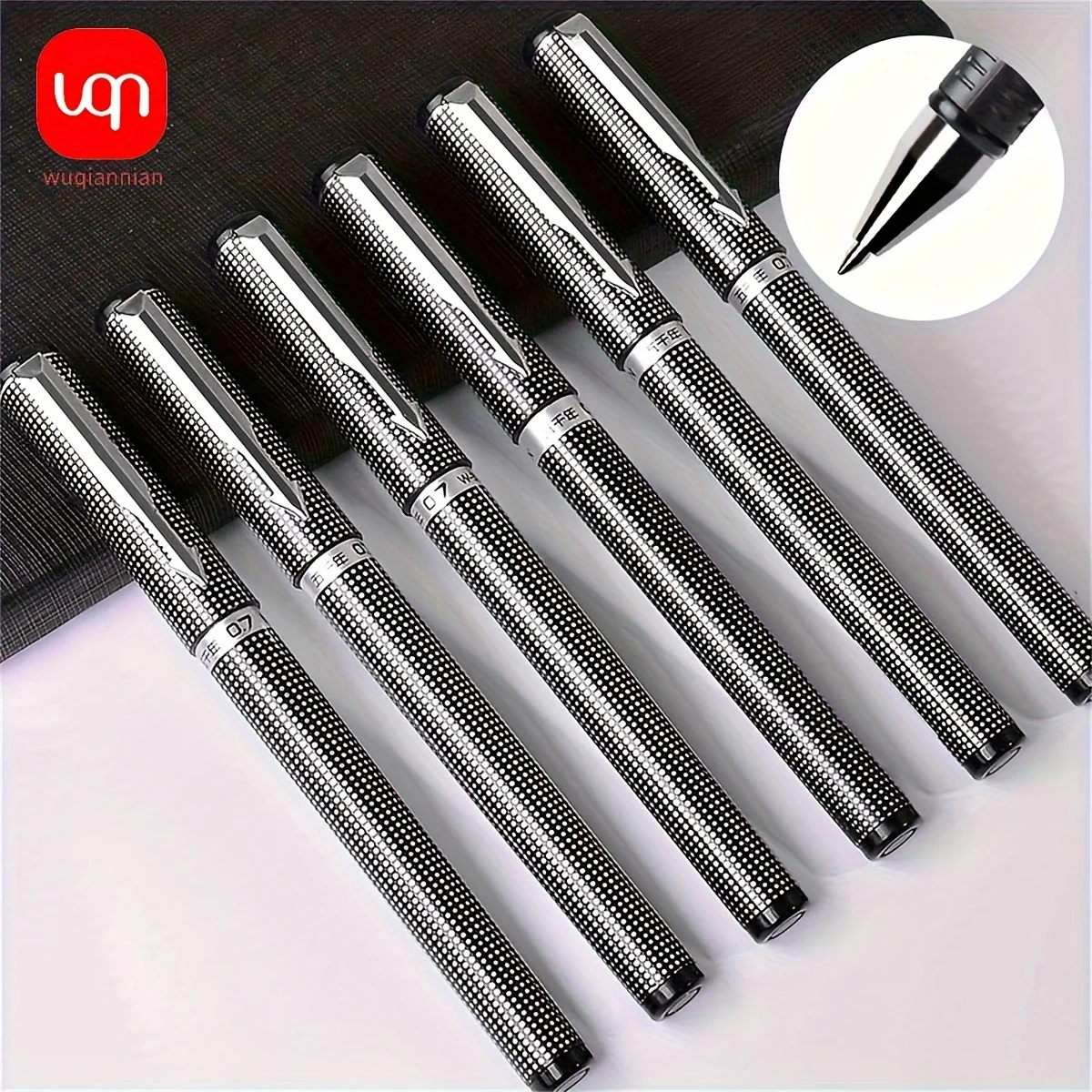 

WQN-0.7mm gel pen high capacity high end black bullet signature pen student business office school supplies