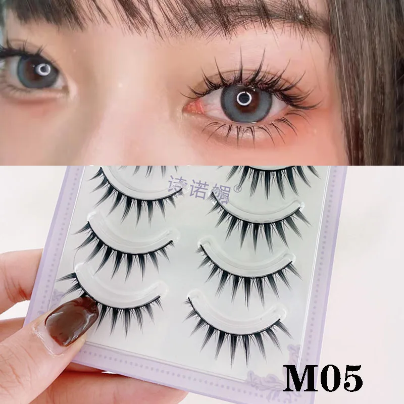 

New 5 Pairs Little Devil False Eyelashes Cos Europe And America Eyelashes Handmade Thick Curling Eyelash Makeup Tools