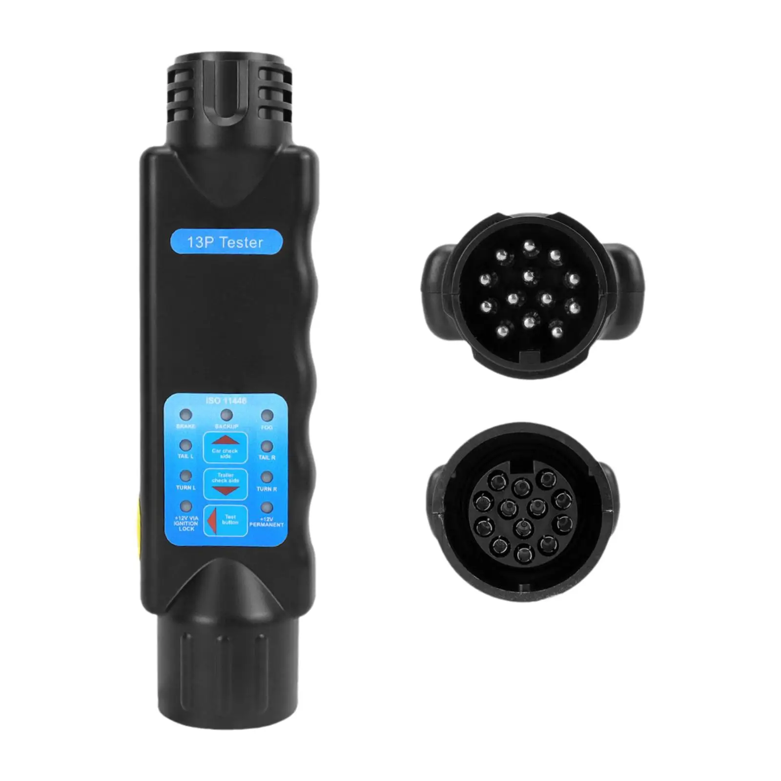 

12V Trailer Tester Cable Wiring Circuit Tester 13 Pin Plug Socket for Automobile Vehicles Semi Trailer Lorry