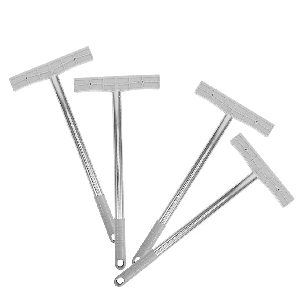 4Pcs Robust Signboard Holder Rod All-Weather Stainless Steel Handheld Stick for Parade Protest Rally Exhibition Advertising