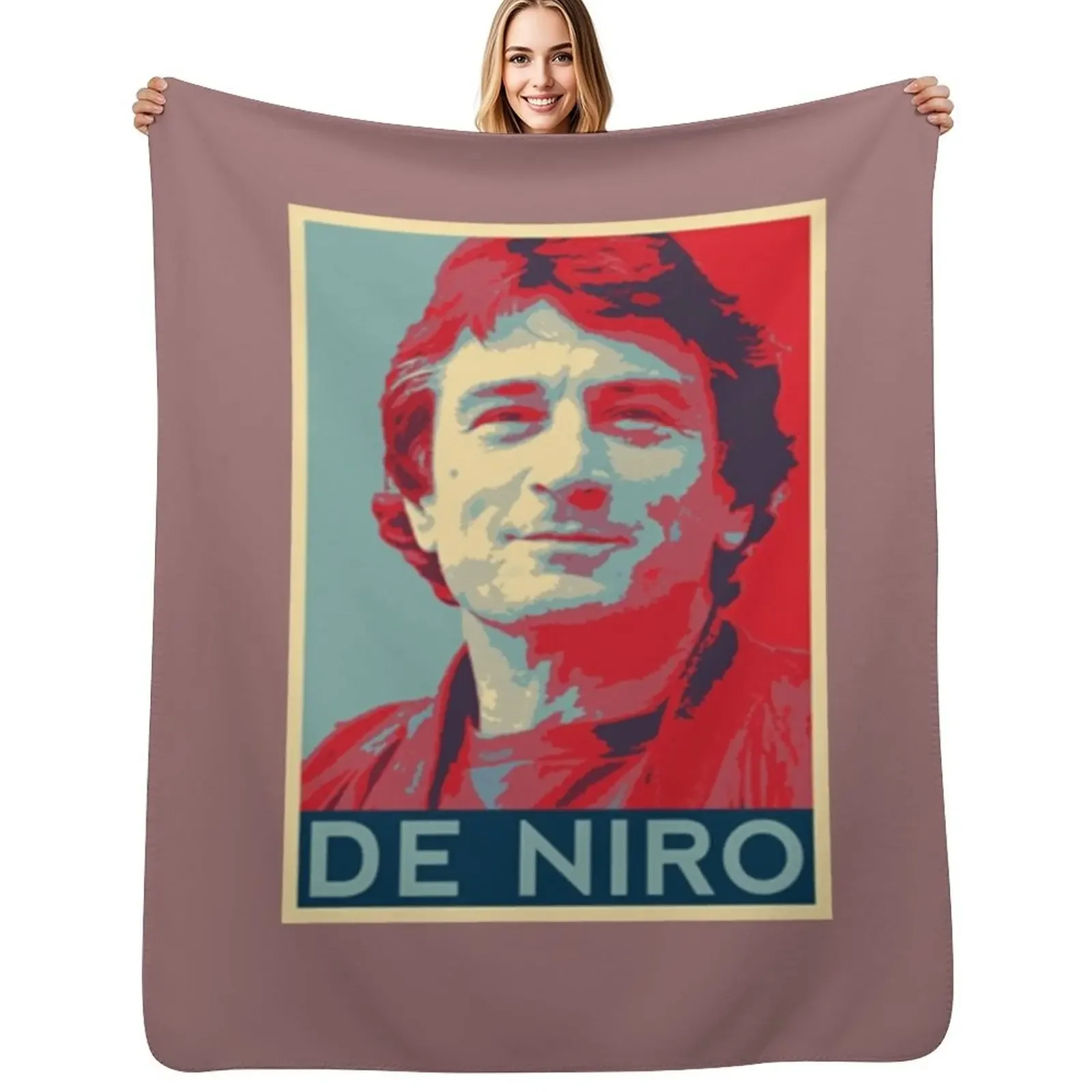 

Robert De Niro Vintage portrait Throw Blanket Soft Beds Travel Luxury Loose Blanket