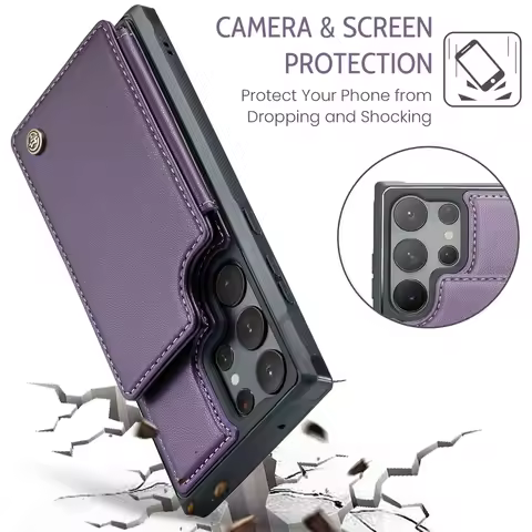 Leather Phone Case For samsung A52 A54 A53 5G A14 A13 A32 A33 A32 A12 5G Back Cover For S23 Ultra S22 Plus s21FE S20 Wallet