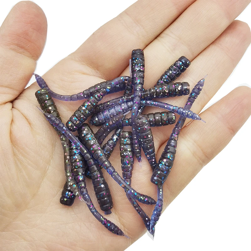 36 Stück Angelköder, weicher Köder, 4,5 cm/0,77 Zoll/0,4 g, Angelausrüstung