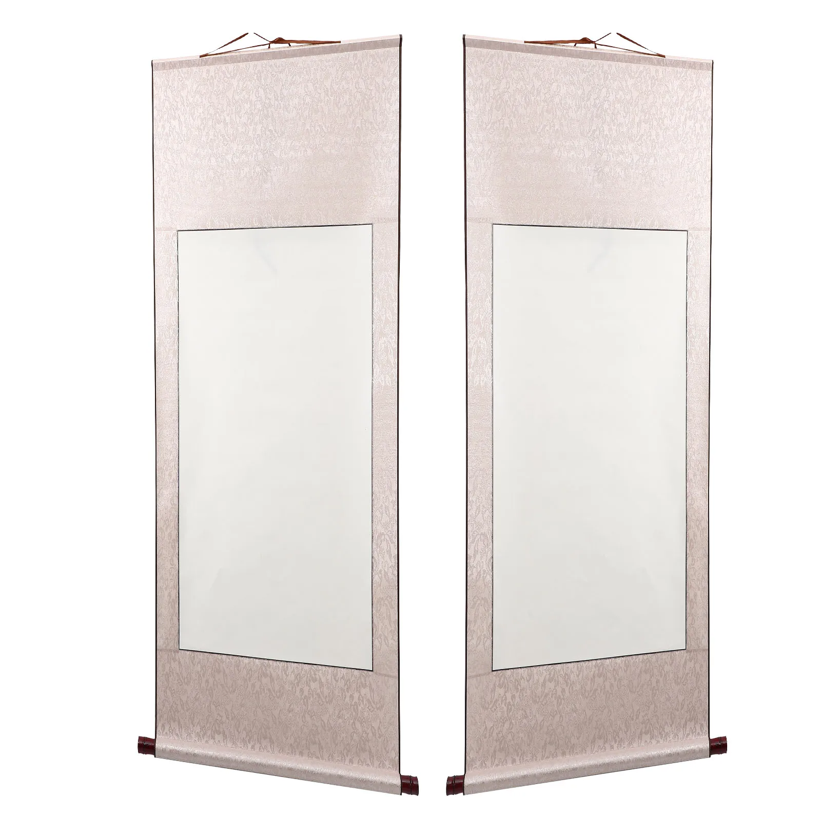 

2pcs Blank Scroll Paper For Calligraphy Art Chinese Painting Writing Supplies Durable Portable Multi-Function Hanging Wall