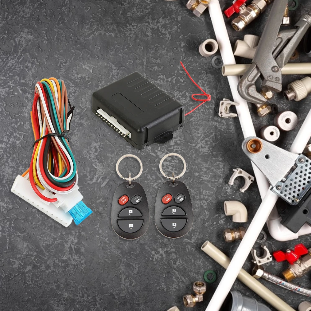 Kit Kunci Pusat Mobil Multifungsi Universal Sistem Alarm Masuk Tanpa Kunci 410/T123 Perlengkapan Aksesori Mobil