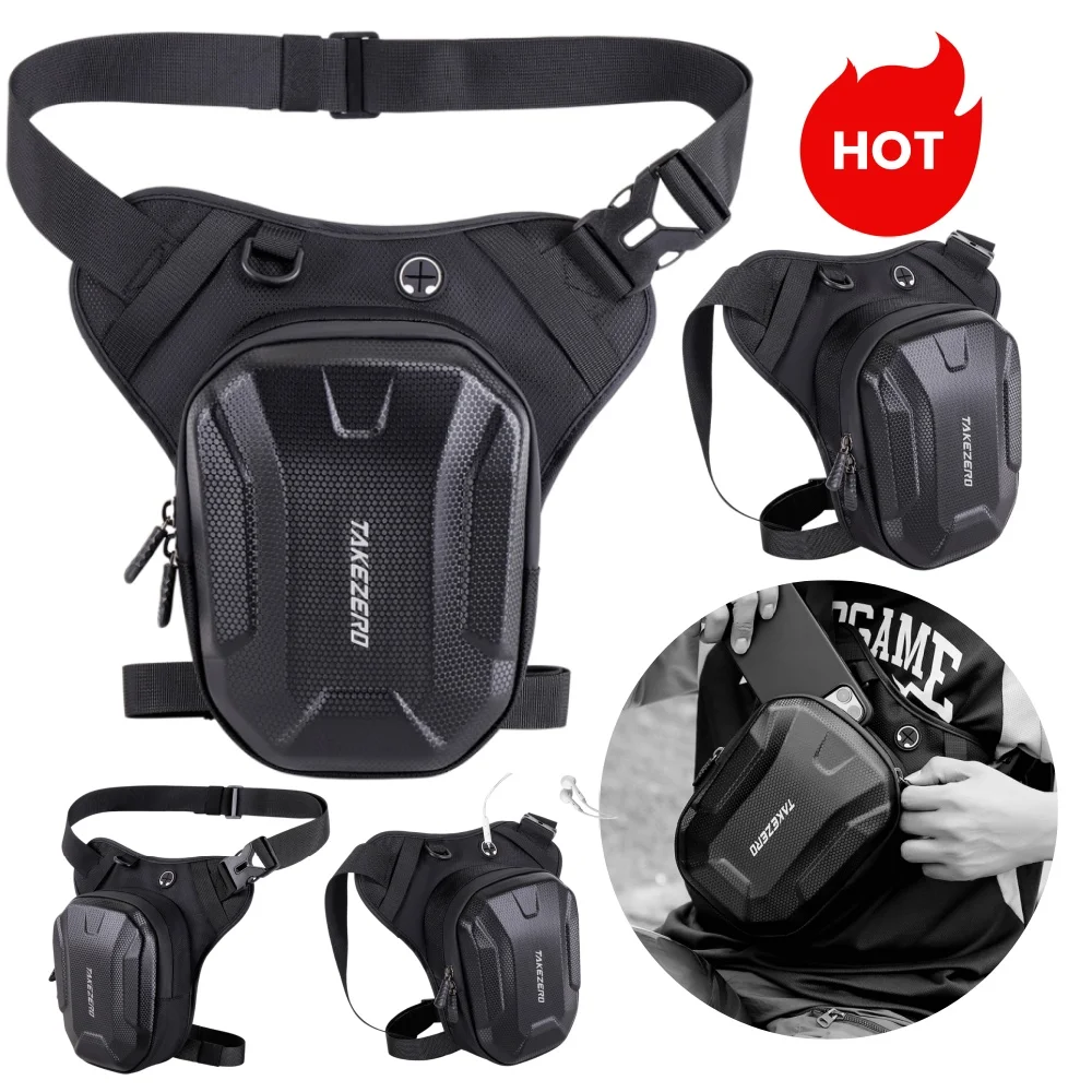 

Мотоциклетная сумка на бедро, поясная сумка, сумка на талию, на пояс, на бедро, на бедренный ремень, с жестким корпусом из ЭВА, для активного отдыха, для мотоцикла, сумка-кобура, сумка для телефона