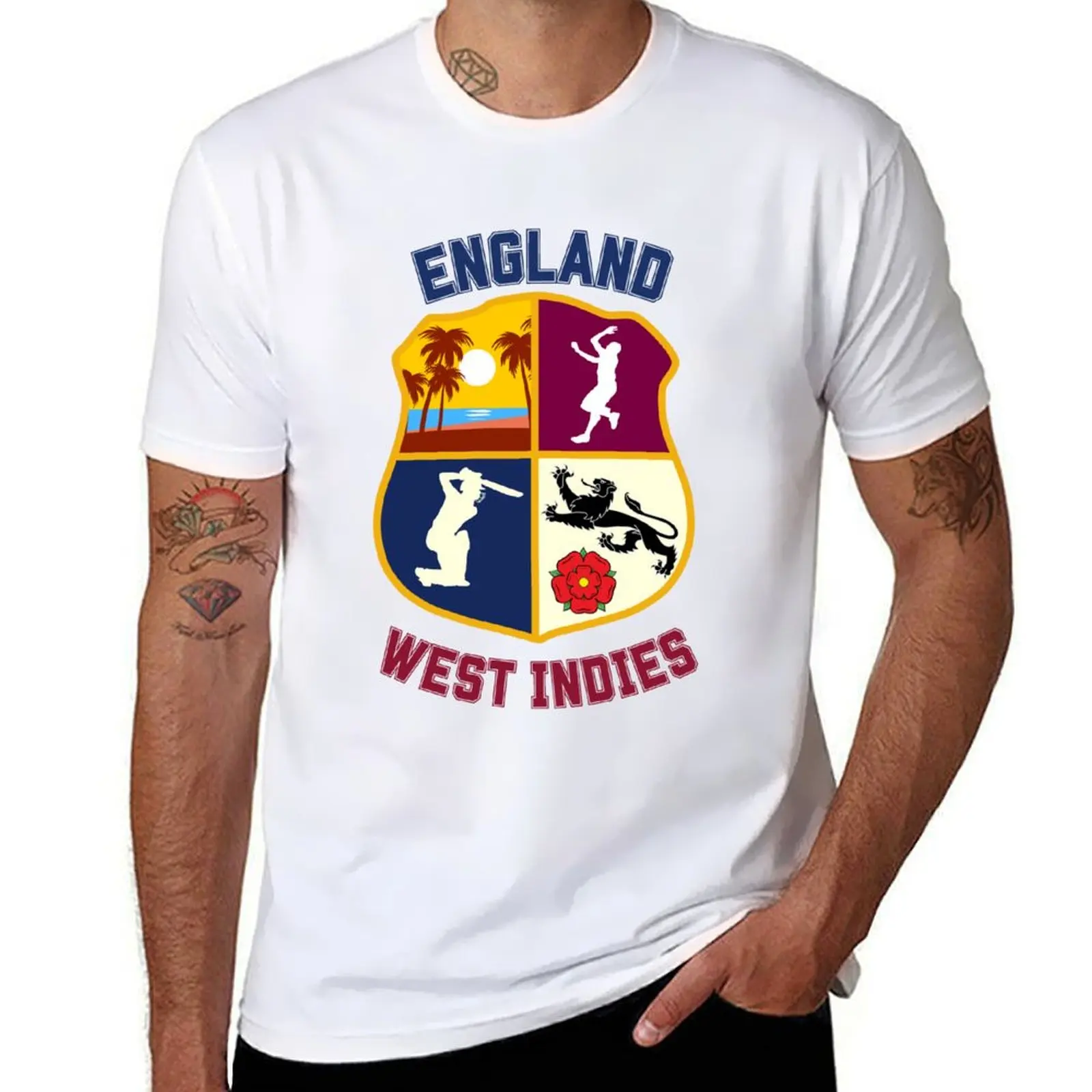 

England Cricket Christmas Tour West Indies 2023 T-Shirt t shirts for man slim fit T-Shirt