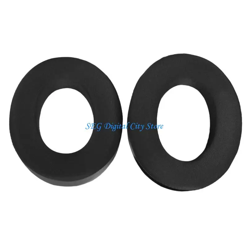 U75B Replacement Ear Pad for HDB630 Headsets, Black Oval Headphone Ear Cushions 1Pair With Clip-On Mounting Buckle