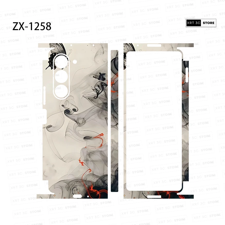 

Красочные наклейки против царапин для Samsung Galaxy Z Fold7 6 5 4 3, защитная наклейка на кожу, задняя пленка