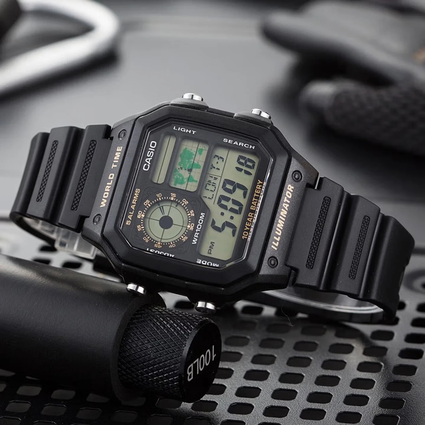 Seria Casio AE1200WH | Męski – Digital Timer Countdown recenzja i cena
