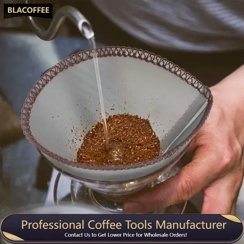

Coffee Drip Filter Reusable Pour over Coffee Mesh Paperless Coffee Stainless Steel Cone Filter Cup