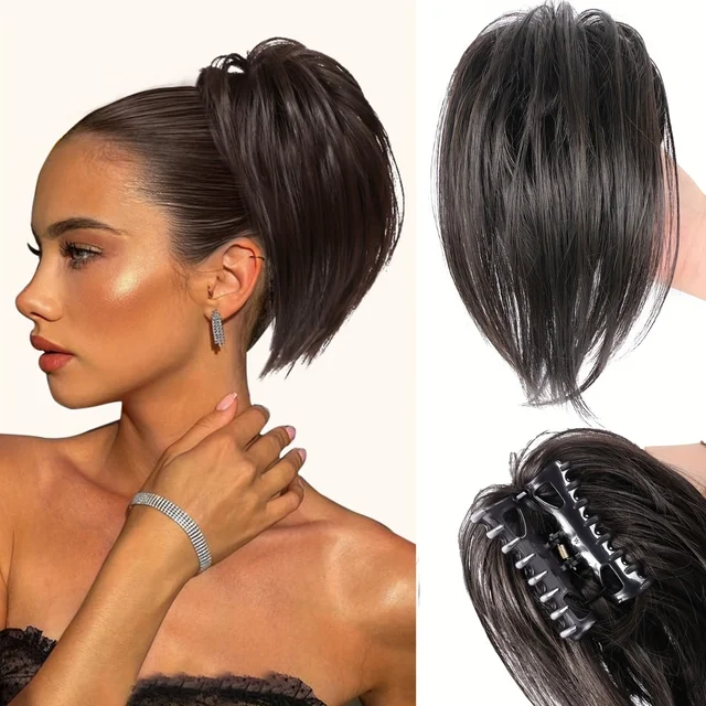 Roztrzepany kok treska pazur klip opaski Chignon peruki syntetyczne spinki do włosów rozszerzenia potargane Updo kucyk Scrunchie akcesoria do włosów