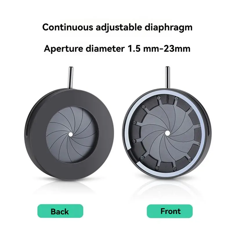【Big Deal】1.5-23Mm Manual Aperture Adjustable Mechanical Iris Diaphragm Iris Diaphragm For Digital Camera Microscope Iris SK23