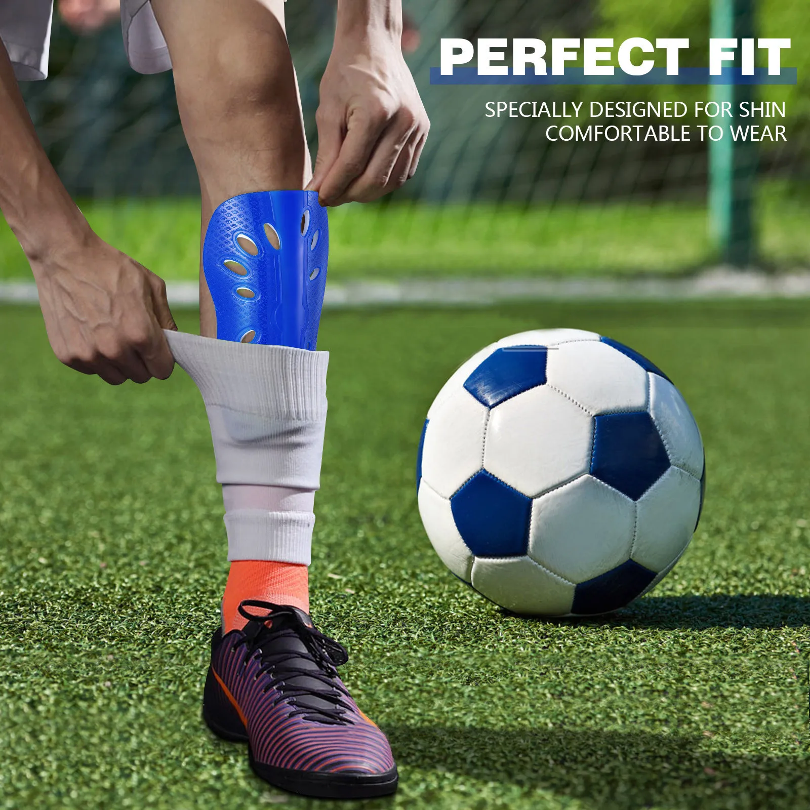

5Pairs Football Shin Guards Professional Reusable Leg Protectors Daily Use Sports Shin Protectors Wear-Resistant Compact