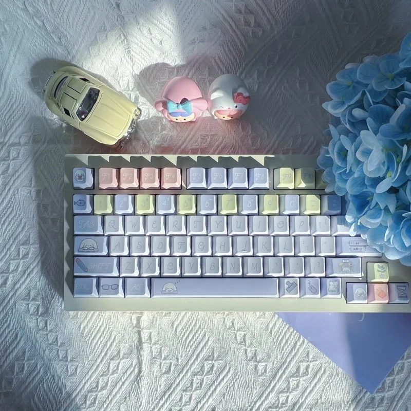 

Puppy keycap new original PBT full five-sided hot sublimation macaron color process suitable for mechanical keyboard