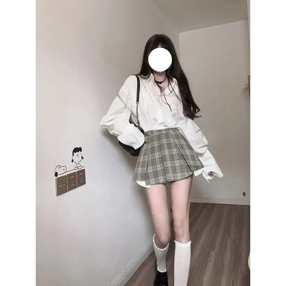 Korea Spring Summer Japan School Jk Uniform Girl French Style Graceful College Style Girl Casual Daily Pleated Skirt Fashion Set