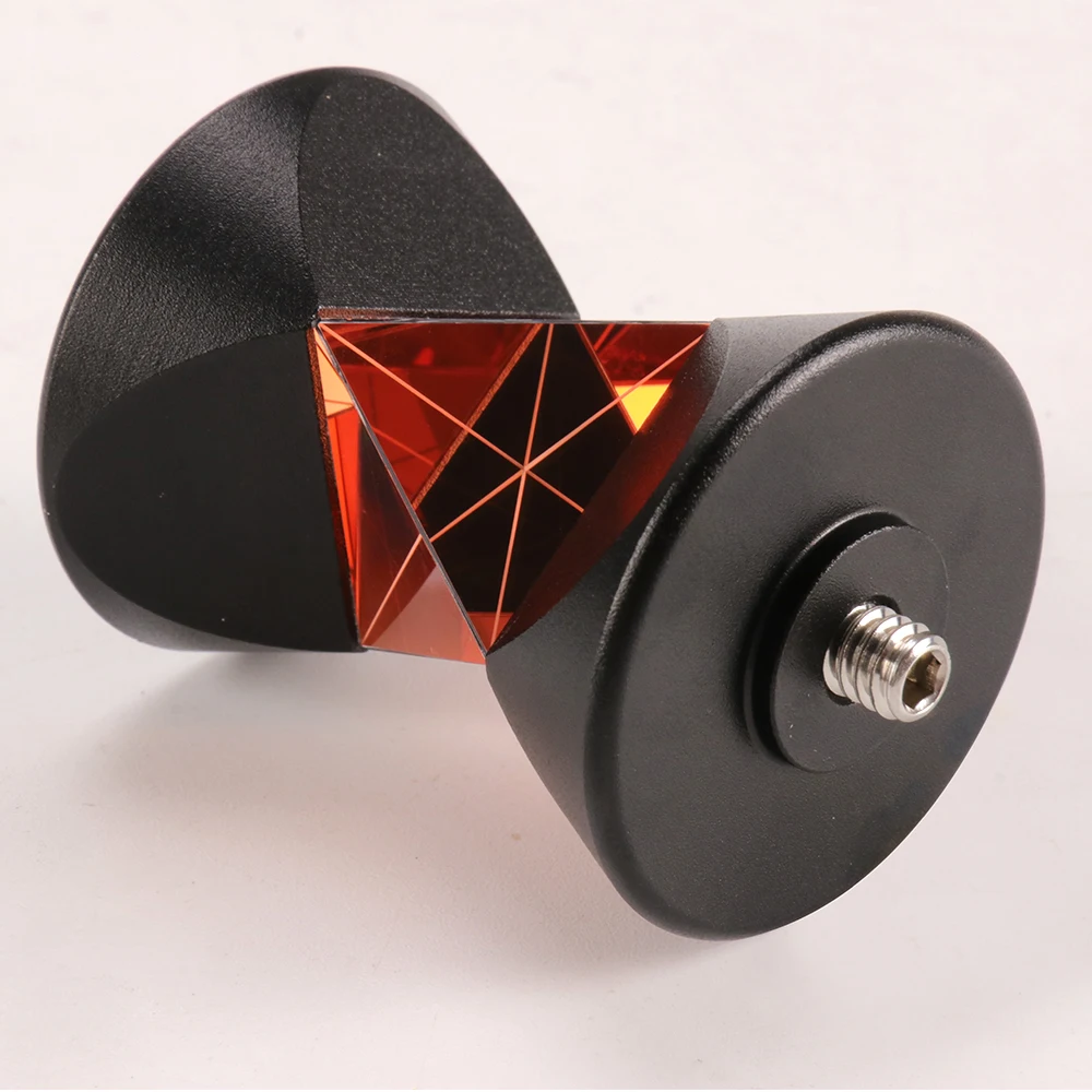 GRZ101S Height 56mm Larger Metal Mini 360° Prism Reflector With Pole, Surveyor R